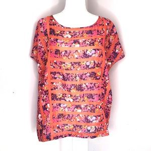 Ann Taylor LOFT Floral Relaxed Fit Blouse